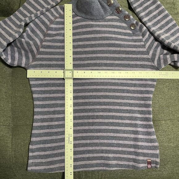 MOUNTAIN HARDWEAR Wool Blend Fleece-Lined Turtleneck Sweater Women's Medium - Picture 8 of 8